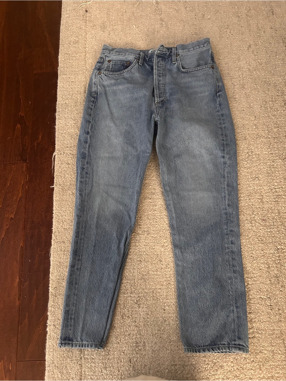 Agolde Riley High Rise Straight Crop Jeans 28 - Picture 9 of 9
